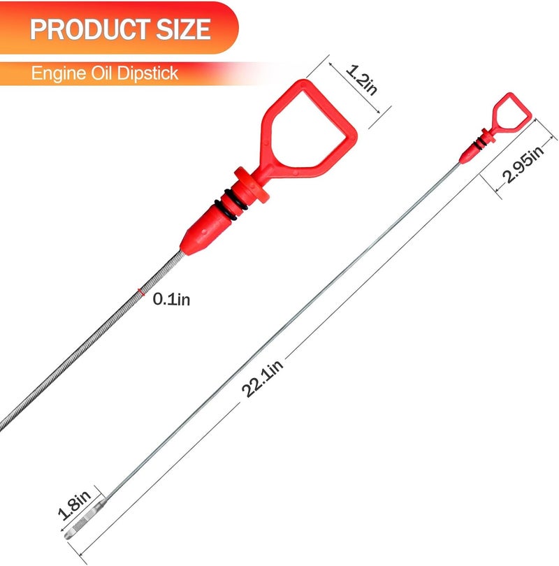 VerRich Engine Oil Level Dipstick Indicator Fit for Honda Accord Crosstour Odyssey Pilot Ridgeline, Acura RDX MDX RL TL TSX ZDX, Replacement OEM 15650RCAA02 - Image 2